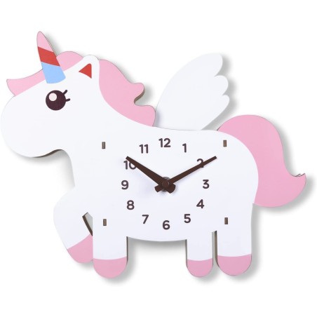 Seinäkello Lasten yksisarvi 2in1