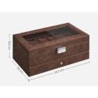 Kellolaatikko 12 kellolle ja korurasia