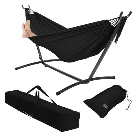 Iso riippumatto telineellä