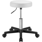 Säädettävä rullajakkara white