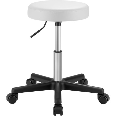 Säädettävä rullajakkara white