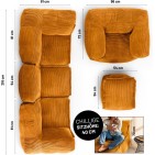 5-os säkkituoli sohva