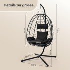 Riippukeinu telineellä Black