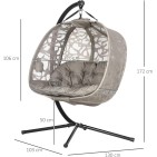 Kahden istuttava riipputuoli