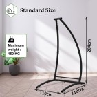 Riippukeinu telineellä