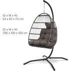 Riippukeinu + teline harmaa