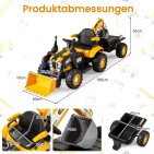 Lasten akkutraktori 2x12V