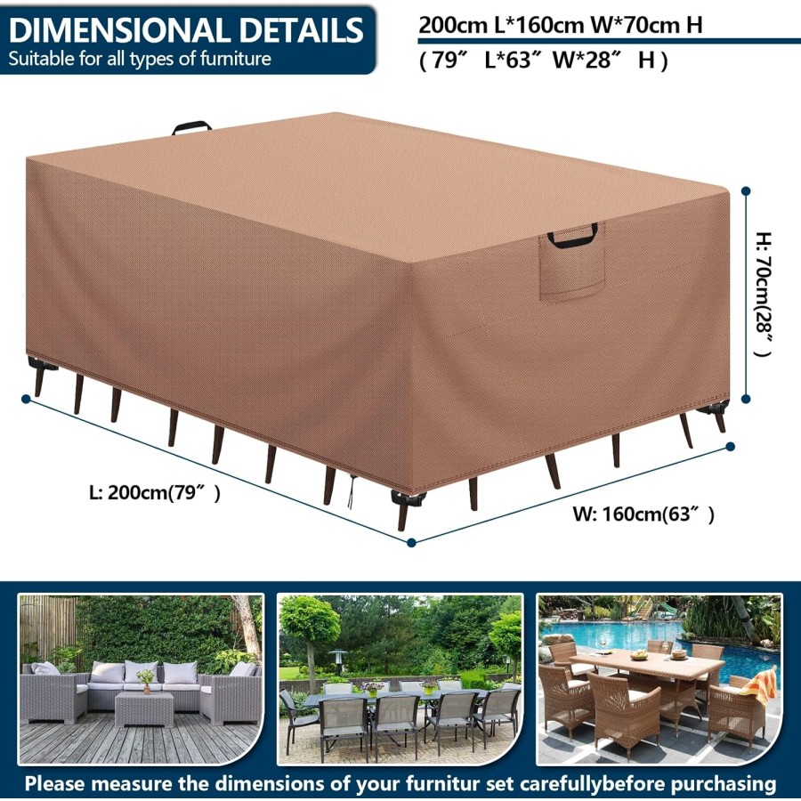 Ulkokalusteiden suojapeite 200cm XL Ulkokalusteiden suojapeite 200cm XL