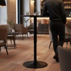 Baaripöytä pyöreä säädettävä