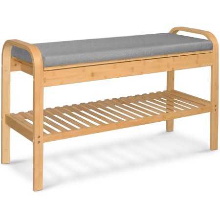 Kenkäteline penkillä bamboo