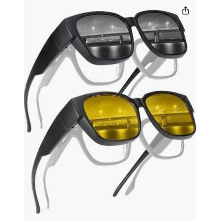 Suncovers aurinkolasit silmälasien päälle Polarised UV400