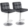 Baarituoli Bar Stools musta/valkoinen 2kpl
