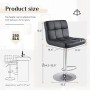 Baarituoli Bar Stools musta/valkoinen 2kpl