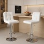 Baarituoli Bar Stools musta/valkoinen 2kpl