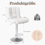 Baarituoli Bar Stools musta/valkoinen 2kpl