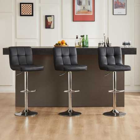 Baarituoli Bar Stools musta/valkoinen 2kpl