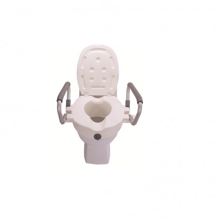 Korotettu käsinojallinen WC-istuin