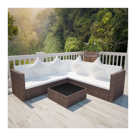 4-osainen puutarhan oleskeluryhmä