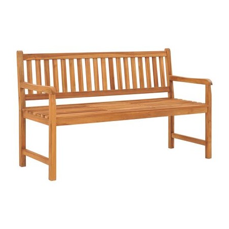 Kolmenistuttava puutarhapenkki pöydällä